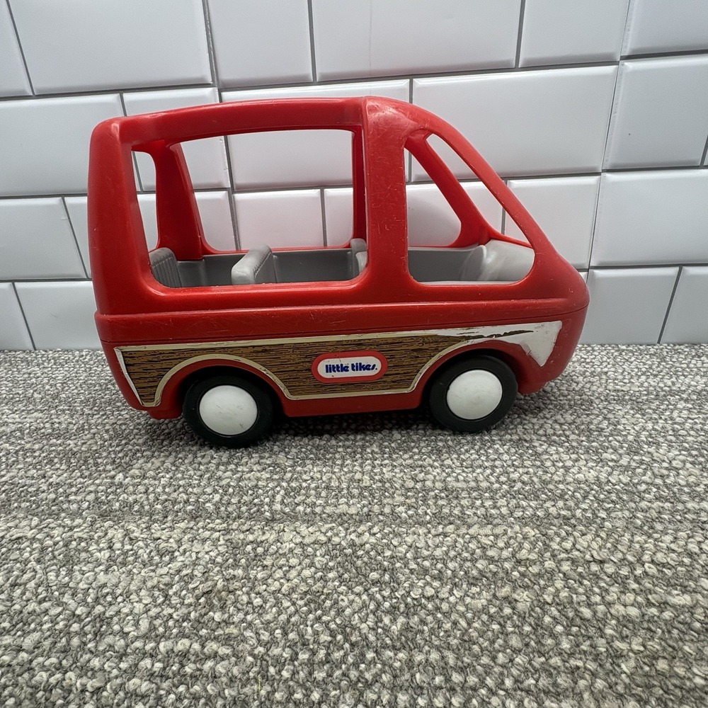Little Tikes Dollhouse Family Cancer Red Wooden Sticker Decals VTG Rolls Well